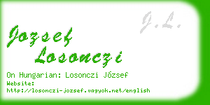 jozsef losonczi business card