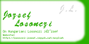 jozsef losonczi business card